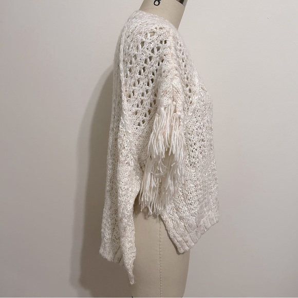 Universal Thread cream tan fringe sweater - Picture 3 of 10